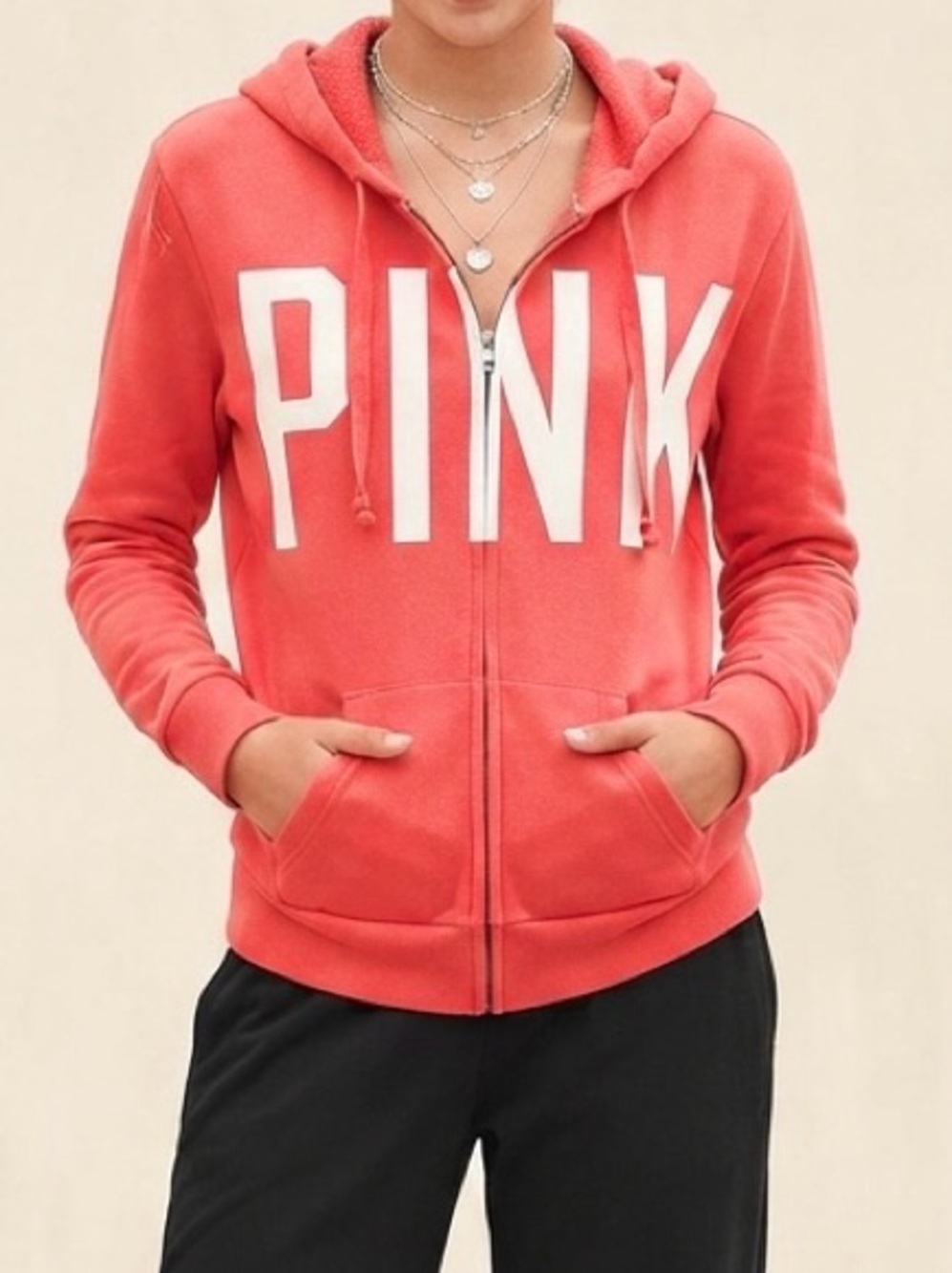 PINK Victoria's Secret Zip Hoodie Size XS
